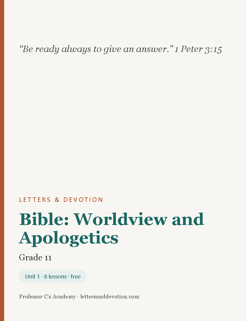 Cover of Letters & Devotion Bible: Worldview and Apologetics